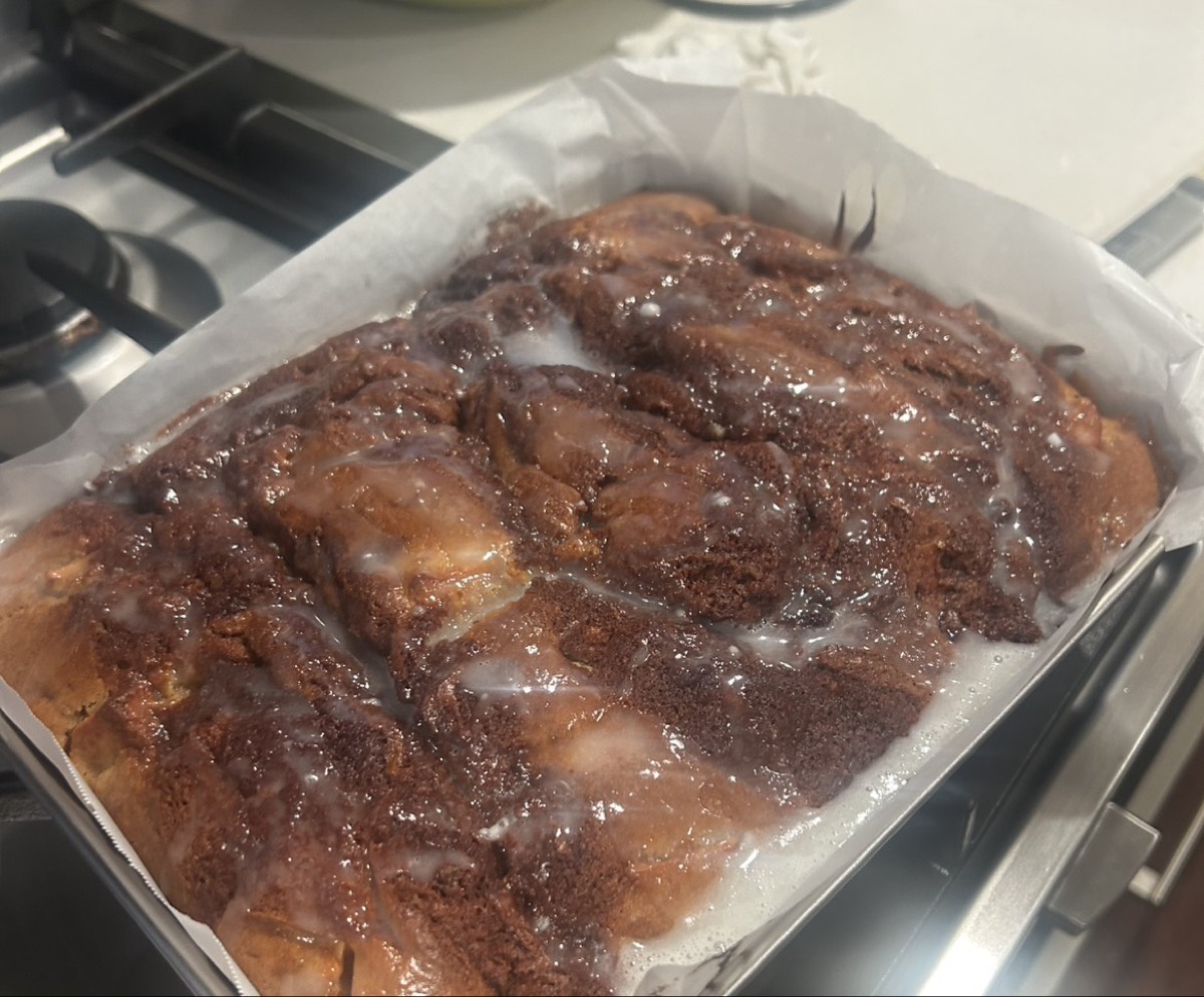 Apple and Cinnamon Slice with Glaze